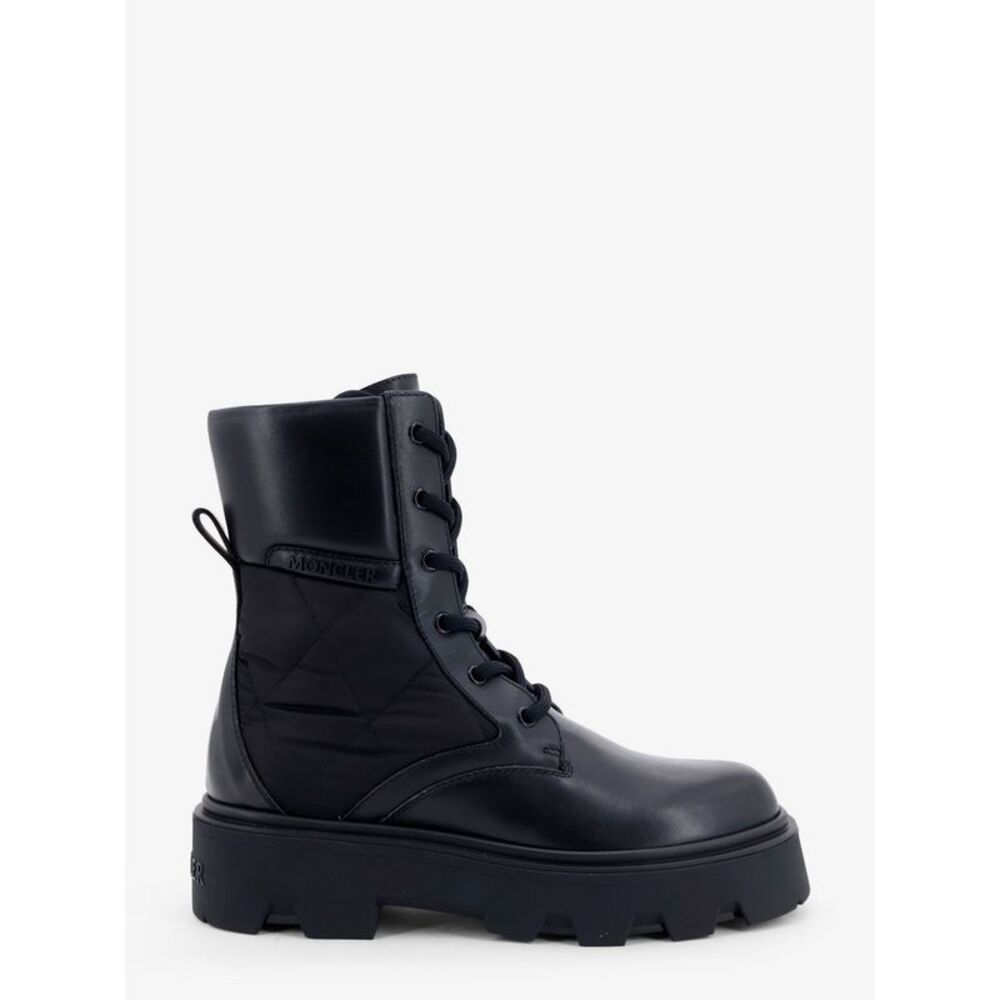Moncler Women Aurea Leather And Nylon Boots